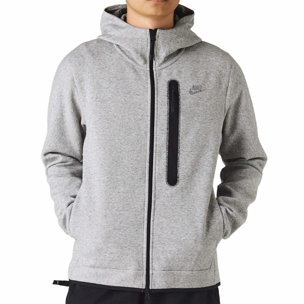 Nike Tech Fleece Men Small Gray Activewear Performance Hoodie Jacket Coat